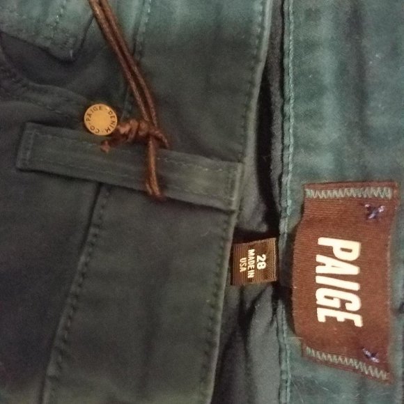 New PAIGE Verdugo Ankle Jean In Marine Blue 28 - Picture 5 of 6